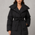 Women's Belted Quilted Puffer Jacket Winter Coat - Image 6