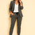 Structured Blazer and Trousers Set with Adjustable Waist – Women’s Two-Piece Azzoria