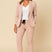 Structured Blazer and Trousers Set with Adjustable Waist – Women’s Two-Piece Azzoria