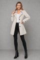 Women's Classic Long Cotton Blend Trench Coat Tailored - Image 5