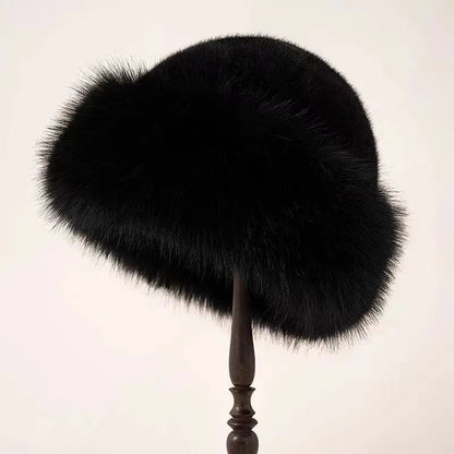 Aurora – Winter Hat with Faux Fur Trim