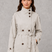 Women's Cropped Double-Breasted Belted Jacket High Collar - Image 5