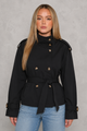 Women's Cropped Trench Coat – Lightweight Belted Double-Breasted Smart Casual Jacket - Image 4
