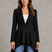 Women Elegant Longline Tailored Blazer