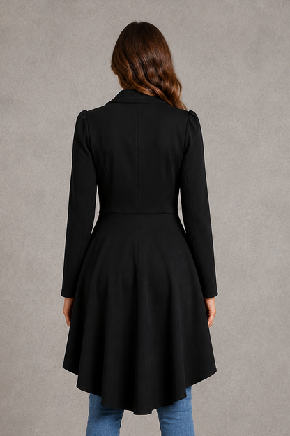 Women Elegant Longline Tailored Blazer - Image 3