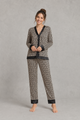 Women Satin Pyjama Set 2 Piece Long Sleeve Button-Up