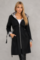 Women's Lightweight Waterproof Hooded Rain Jacket Windproof - Image 6