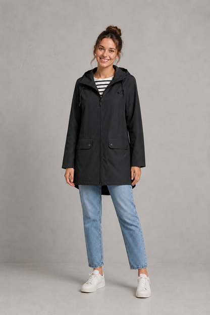 Women Waterproof Windproof Hooded Rain Jacket Lightweight - Image 4