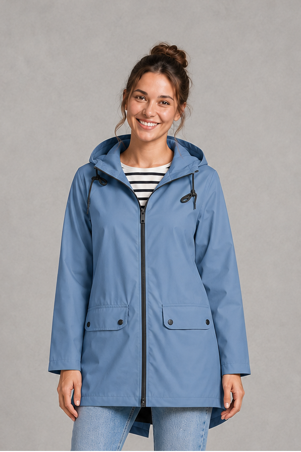 Women Waterproof Windproof Hooded Rain Jacket Lightweight - Image 6