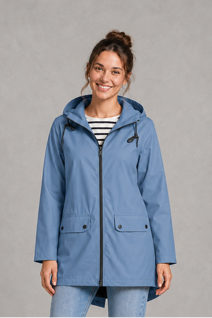 Women Waterproof Windproof Hooded Rain Jacket Lightweight - Image 6