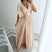 Elarisse – Wrap Flutter Sleeve Maxi Dress