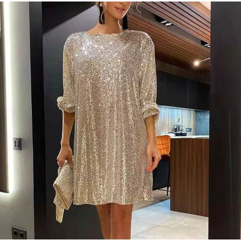 Georgina – Palietter Mini Cocktailkjole