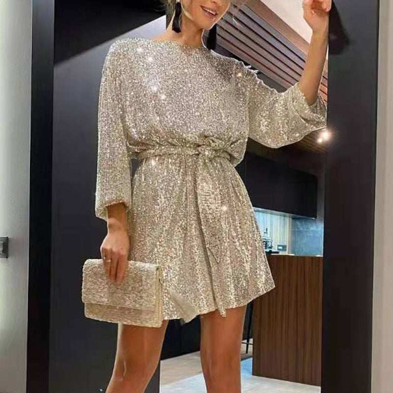 Georgina – Palietter Mini Cocktailkjole