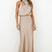 Clarisse – Elegantné midi šaty s halter výstrihom