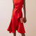 Curevina – Sleeveless Ruffle Midi Cocktail Dress