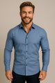 Wrinkle-Resistant Long-Sleeve Shirt for Men Azzoria