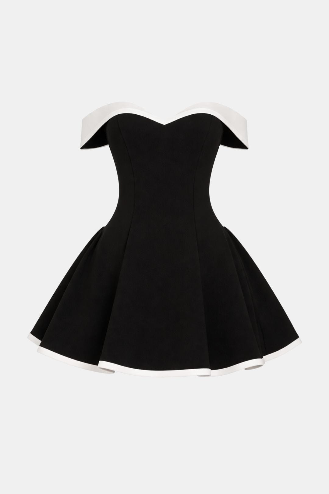 Zariyah – Off-Shoulder Sculpted Mini Dress - Image 8