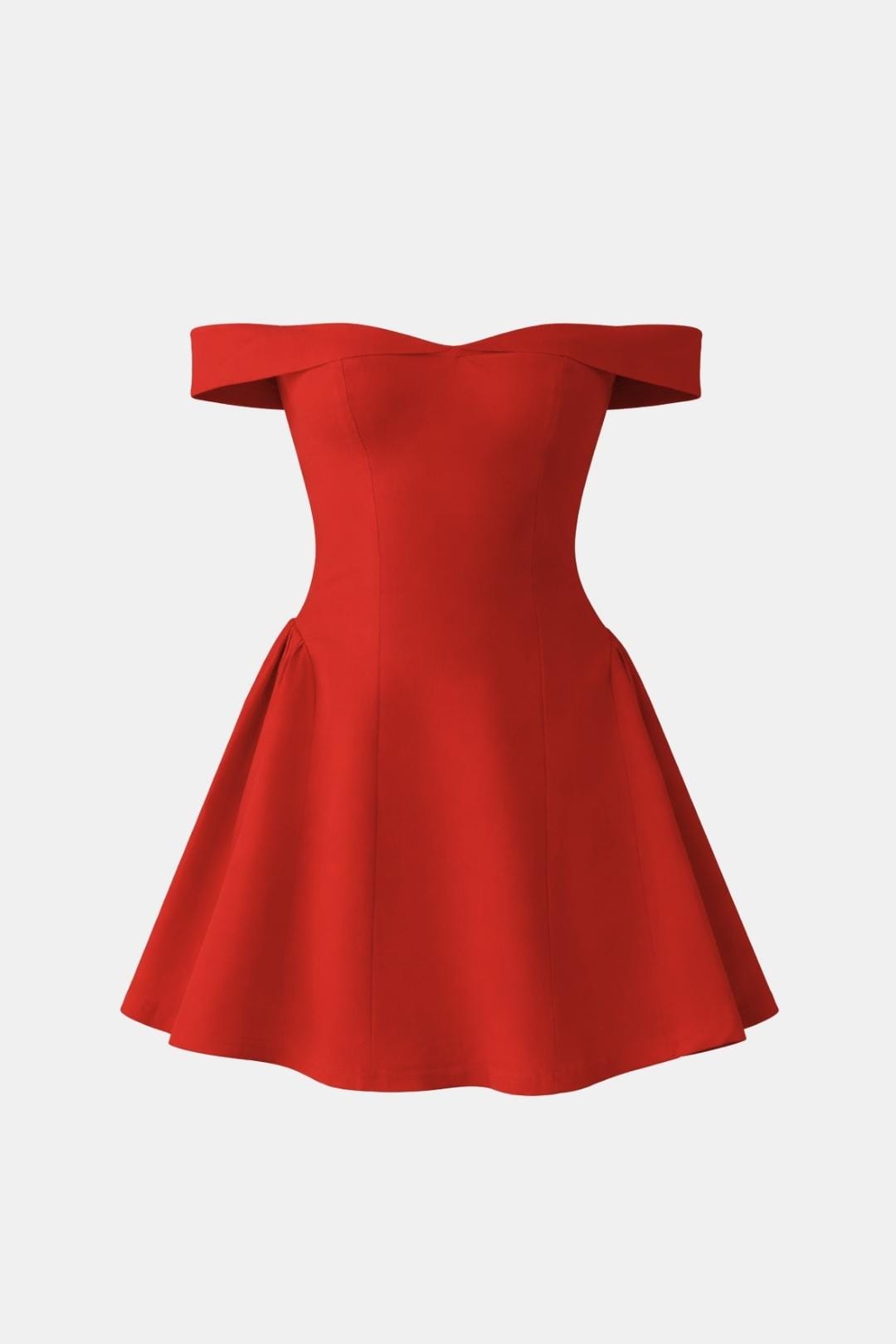 Zariyah – Off-Shoulder Sculpted Mini Dress - Image 4