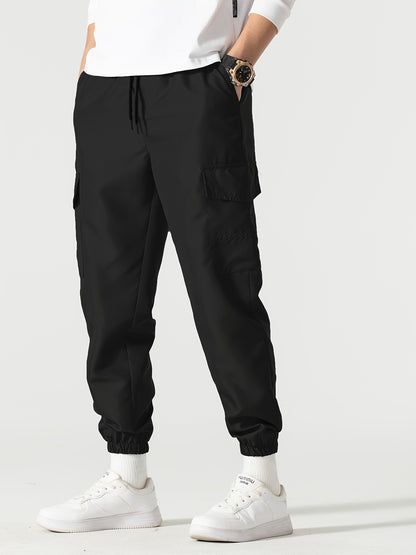 Men Relaxed Fit Cargo Joggers - Image 5