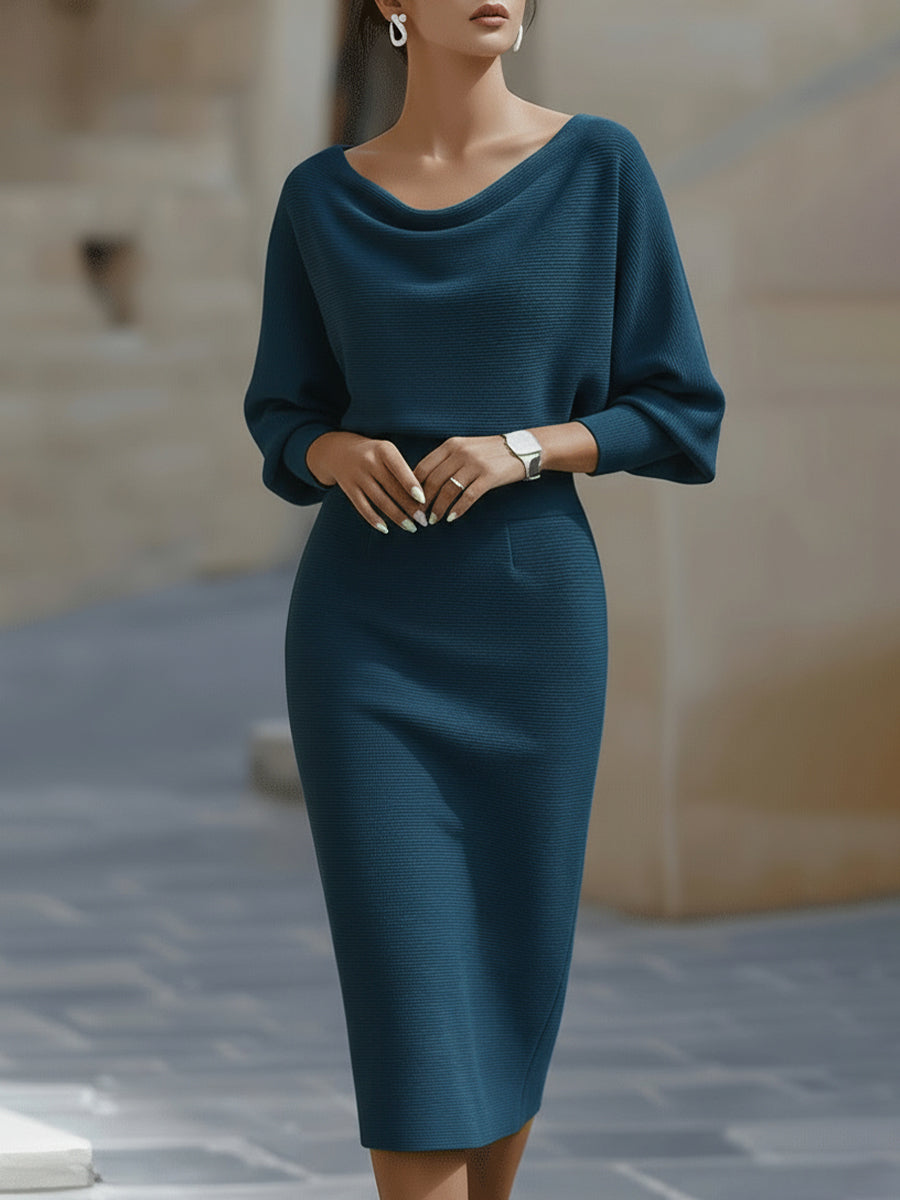 Ceraphine – Draped Midi Dress