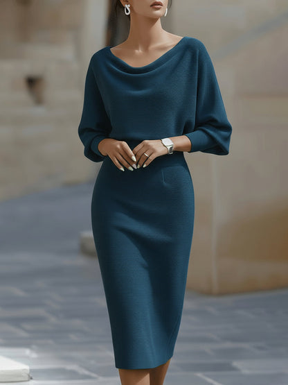 Ceraphine – Draped Midi Dress