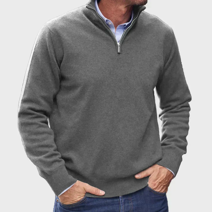 Corvane – Men’s Quarter Zip Casual Sweater