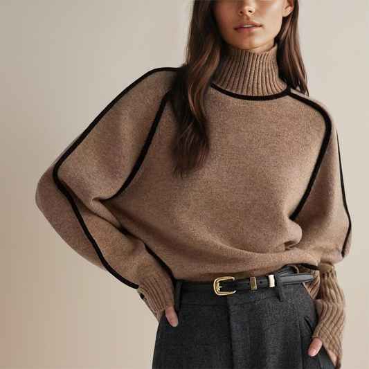 Elaris – Pull à col roulé pour femme