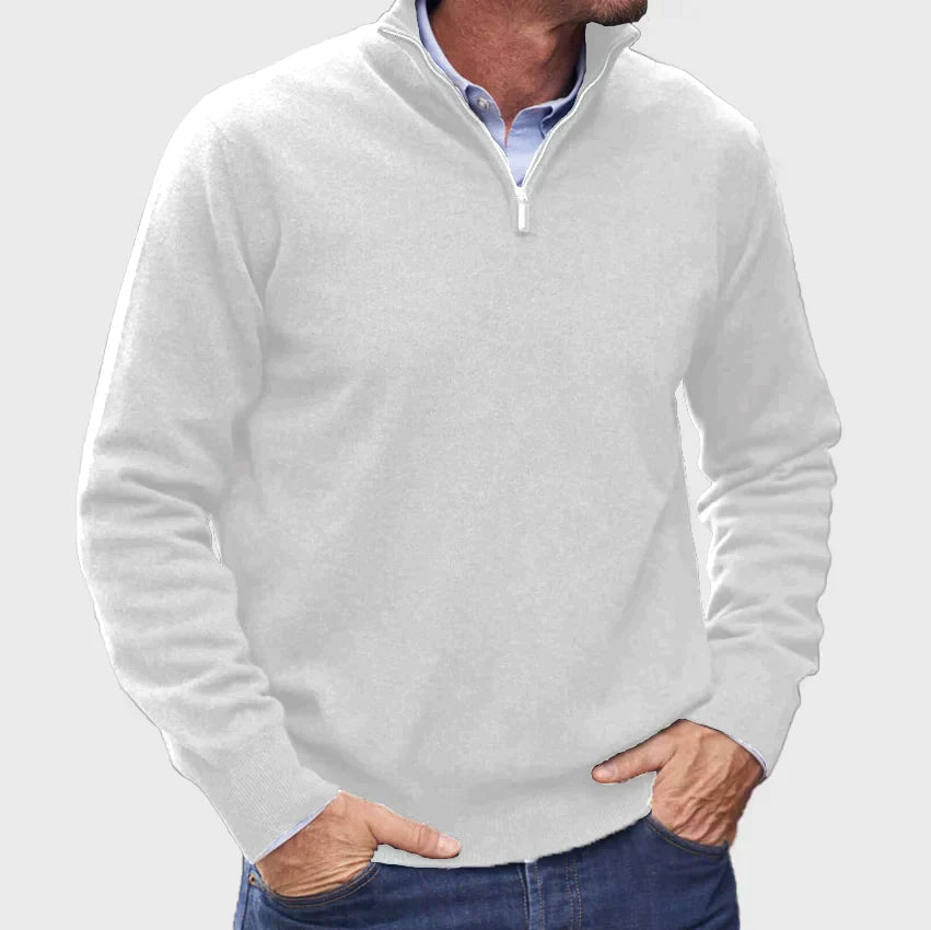 Corvane – Men’s Quarter Zip Casual Sweater