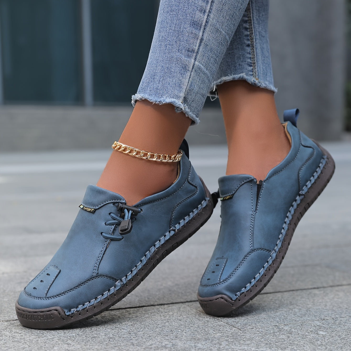 Nelvara - Zapatos cómodos, estables y fáciles de poner para uso diario