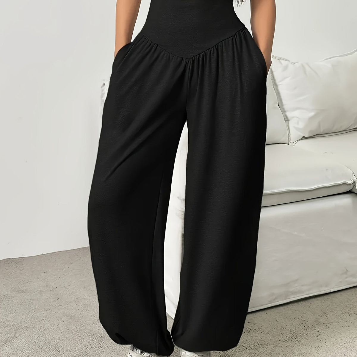 Women High Waisted Wide Leg Pants - Image 6