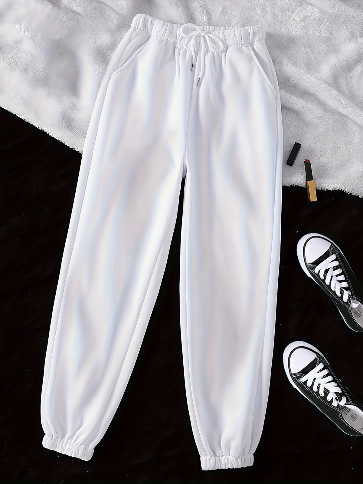 Womens Drawstring Joggers - Image 12