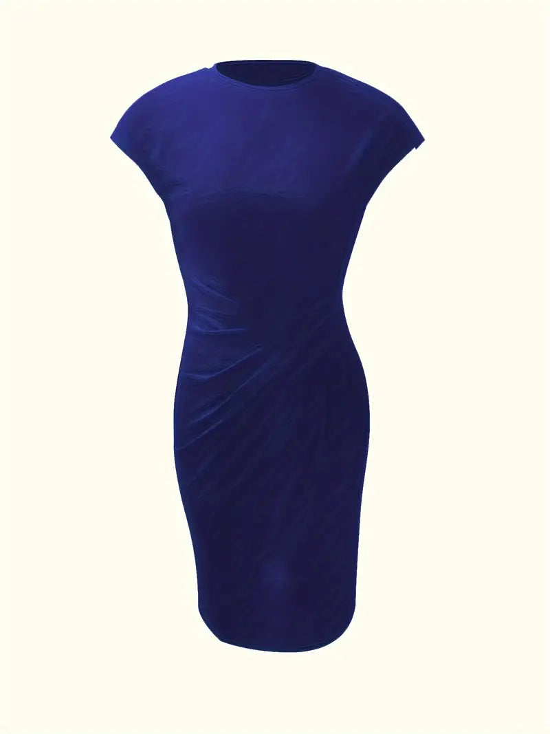 Katia – Vestido clásico ajustado de manga corta