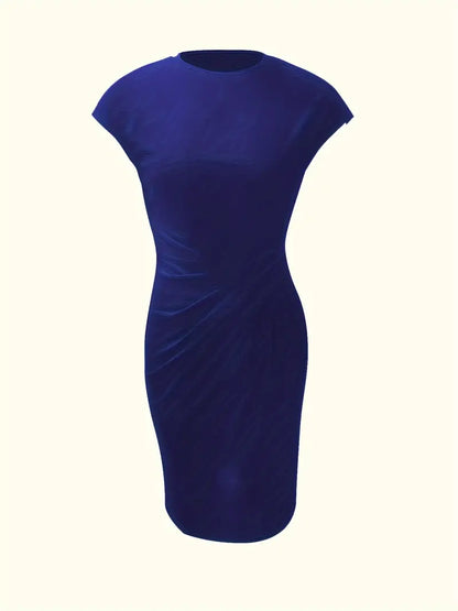 Katia – Vestido clásico ajustado de manga corta