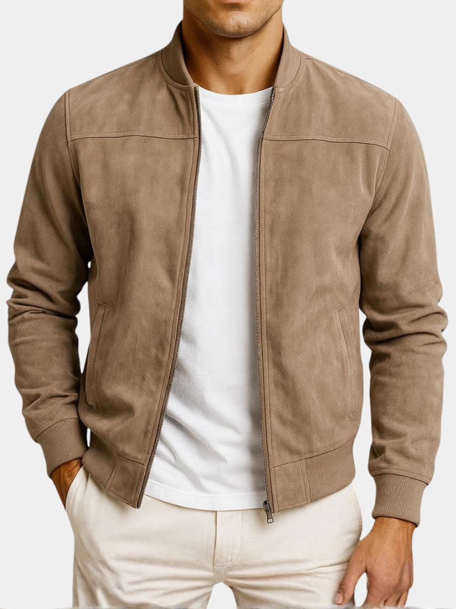 Vori - Veste en cuir suédé urbaine