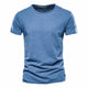 Men's Breathable Cotton T-Shirt Lightweight Casual Tee - Image 3