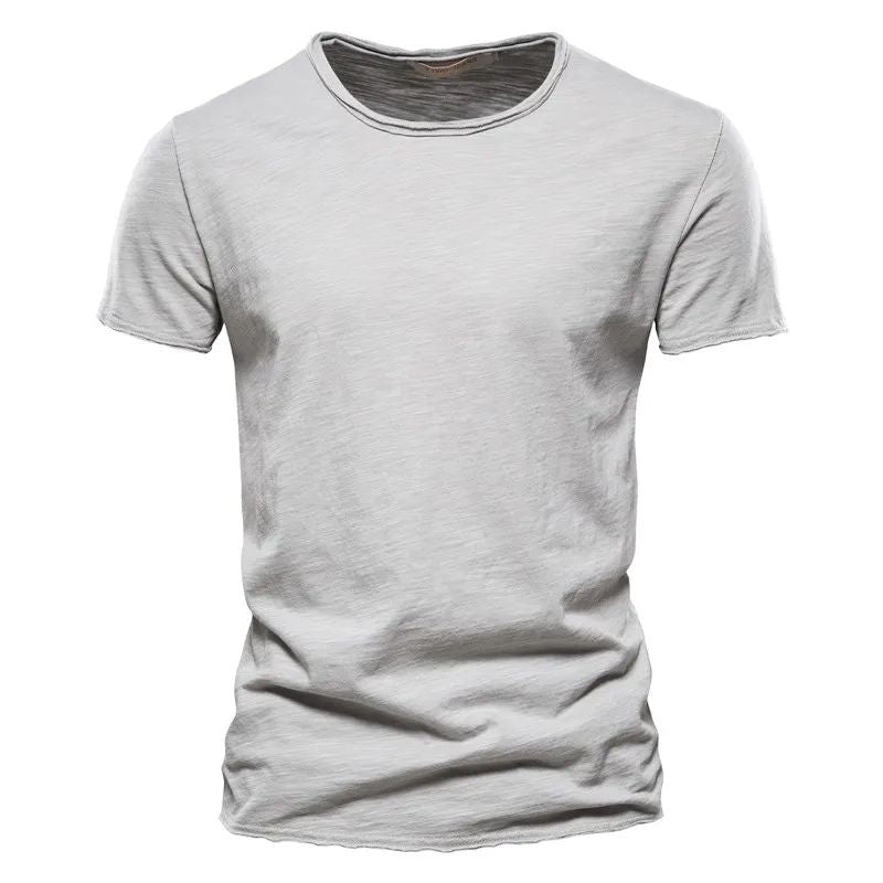 Men's Breathable Cotton T-Shirt Lightweight Casual Tee