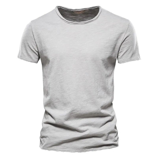 Men's Breathable Cotton T-Shirt Lightweight Casual Tee