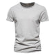 Men's Breathable Cotton T-Shirt Lightweight Casual Tee