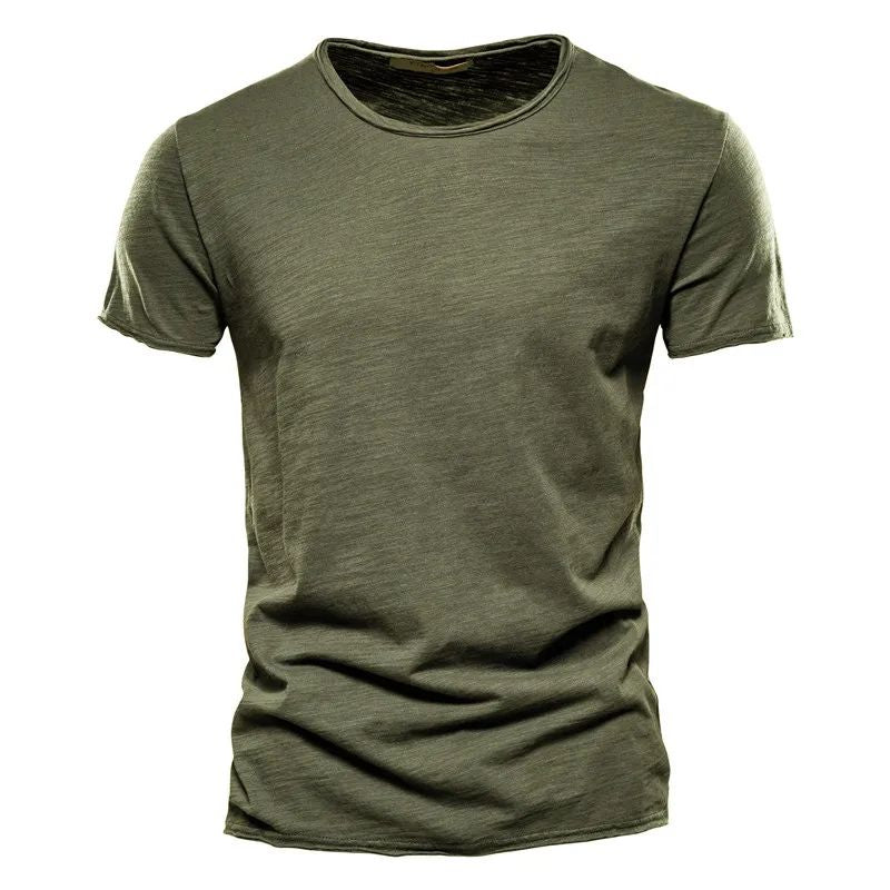 Men's Breathable Cotton T-Shirt Lightweight Casual Tee - Image 7