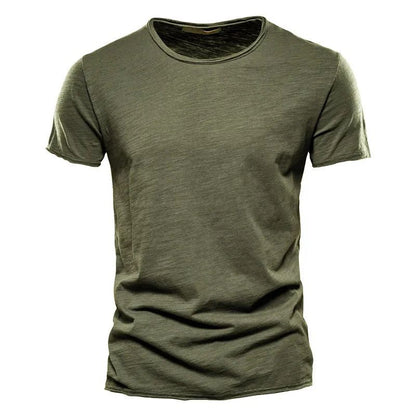 Men's Breathable Cotton T-Shirt Lightweight Casual Tee - Image 7