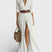 Women Flowy Button Front Maxi Shirt Dress Lightweight Summer