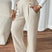 Women High Waisted Wide Leg Trousers