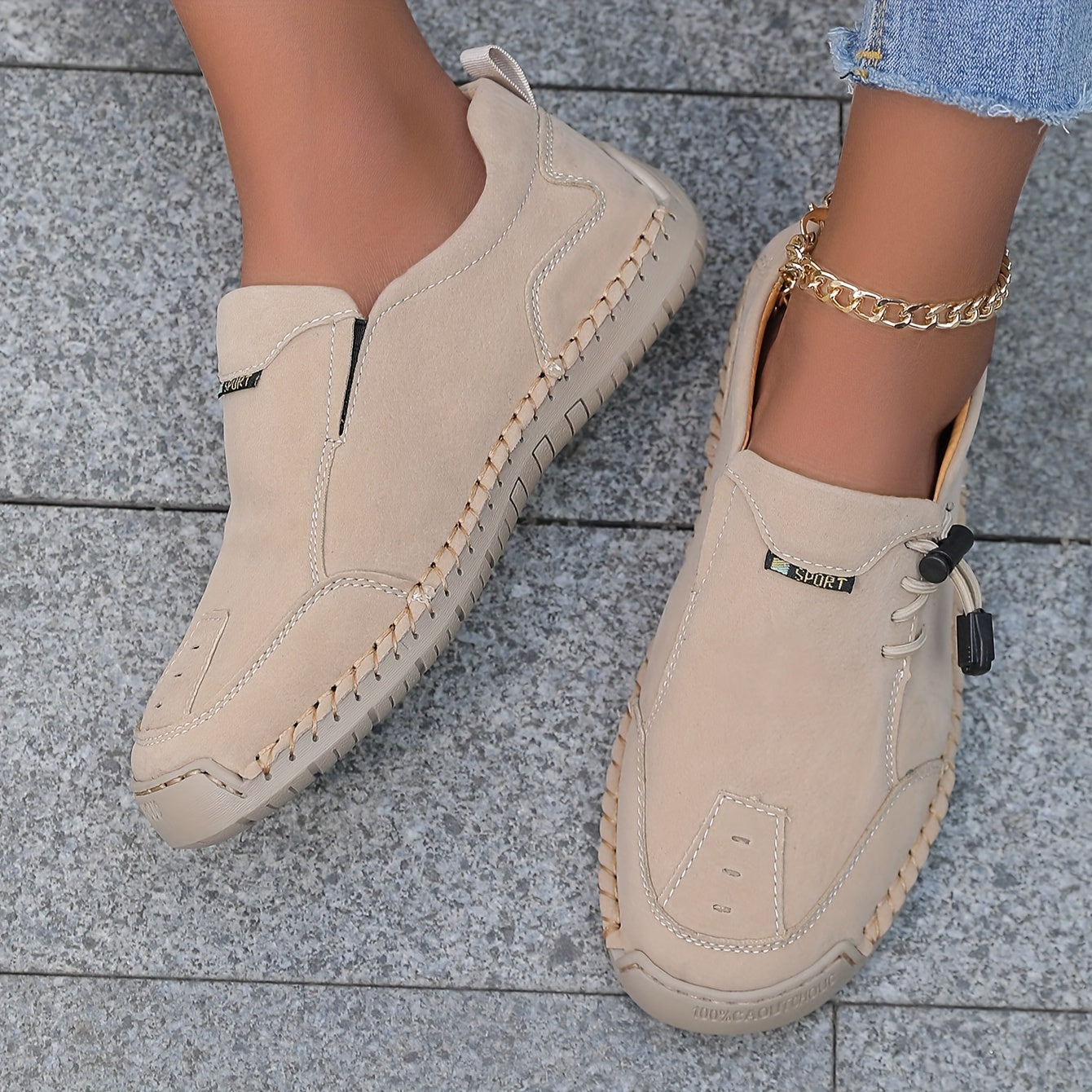 Nelvara - Zapatos cómodos, estables y fáciles de poner para uso diario