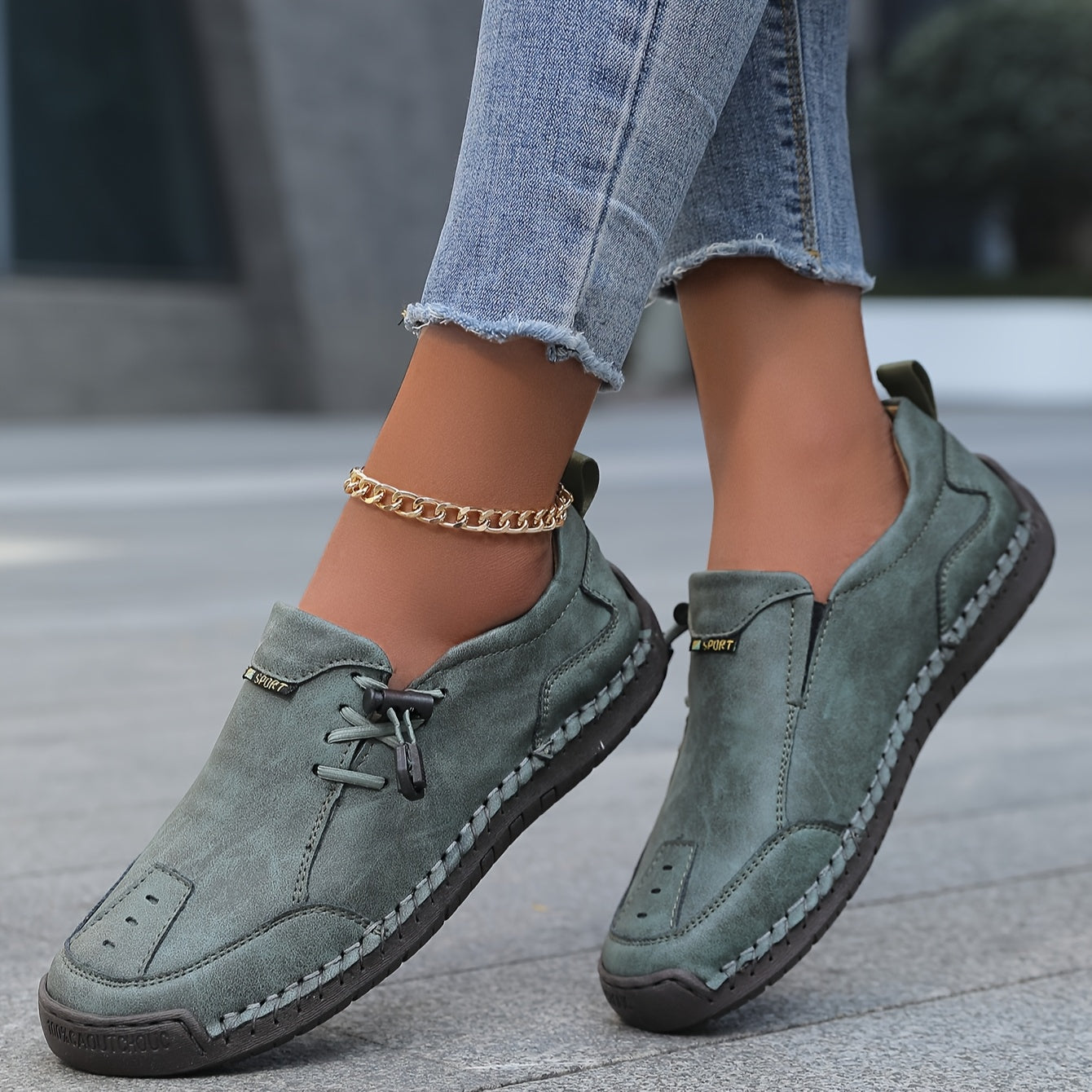 Nelvara - Zapatos cómodos, estables y fáciles de poner para uso diario