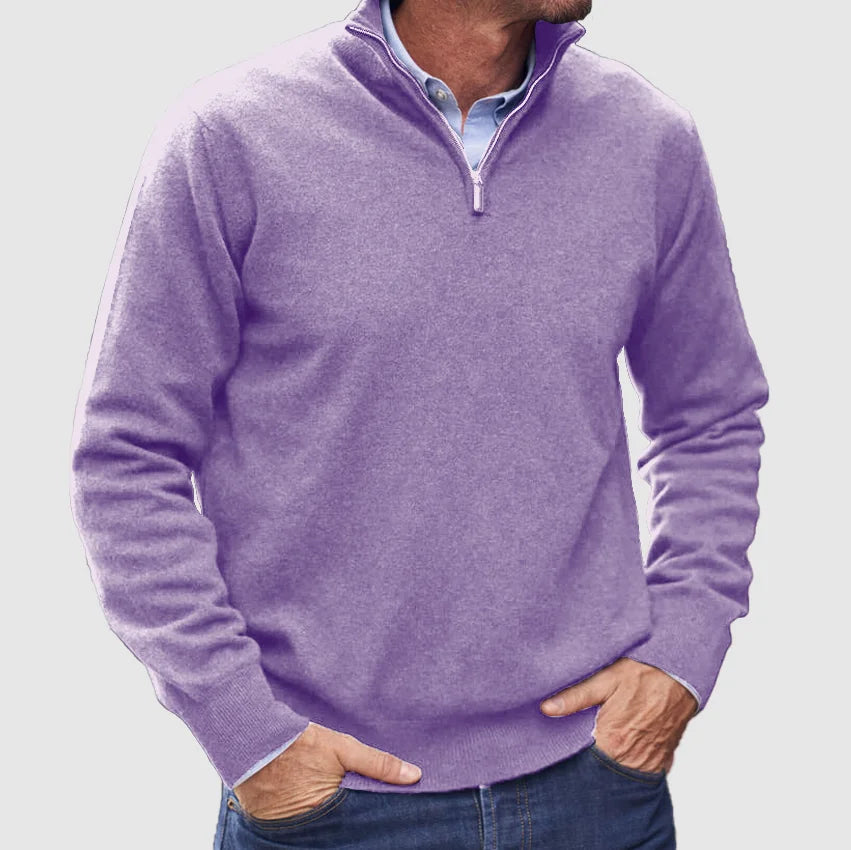 Corvane – Men’s Quarter Zip Casual Sweater
