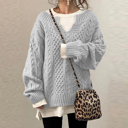 Lenavine – Women’s Oversized Cable Knit Sweater