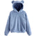 Elourie – Maglione in pile da donna con cappuccio a orecchie di orso