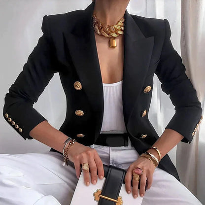 Bellanova – Dobbeltradet blazer med guldknapper