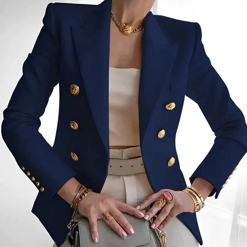 Bellanova – Dobbeltradet blazer med guldknapper