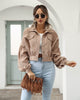 Virelda – Women Cropped Jacket With Corduroy Look